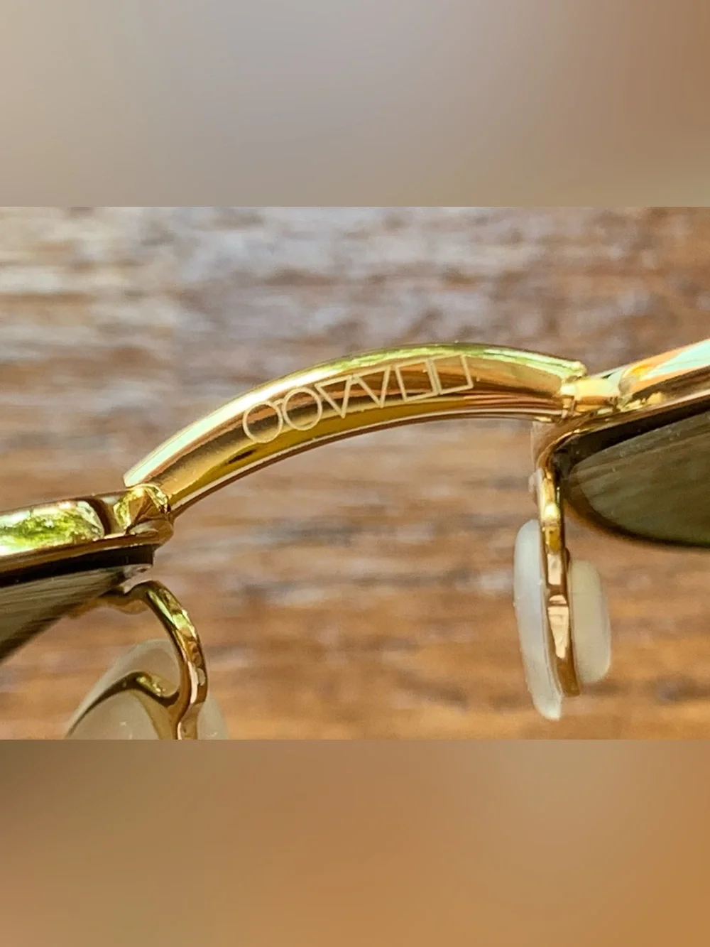 OLIVER PEOPLES TRUCE VFX POLARIZED Titanium 62 16-130 GOLD Frames GREEN Lens